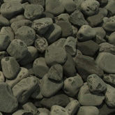 Black Ebony Marble Pebbles 40/60mm 25kg Bag